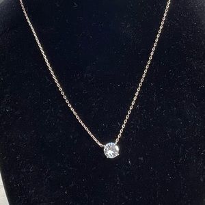 Neckace gold rose tone